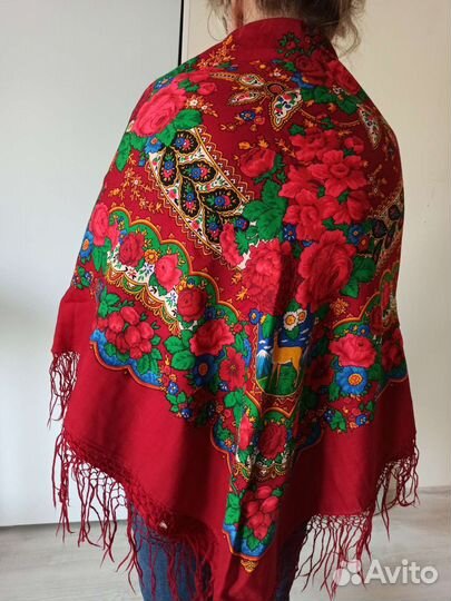 Павлопосадский платок шерсть