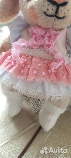 Зайка тедди ручной работы