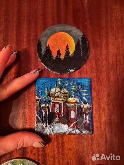 Магнитики на холодильник ручной работы