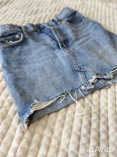 Джинсовая юбка zara