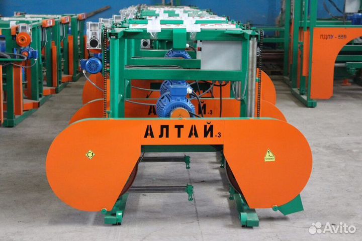 Ленточная бензиновая пилорама Алтай 700