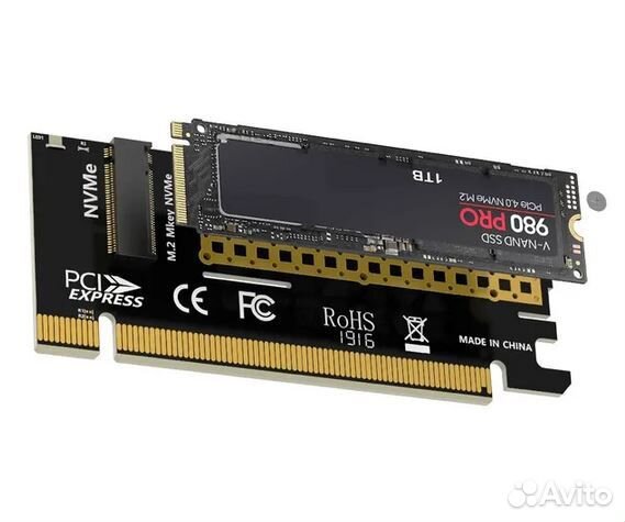Адаптер для SSD M.2 (NVMe) в слот PCI-E