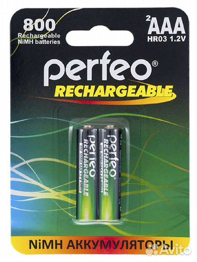 Аккумуляторная заряжаемая батарейка ааа 800 mAh