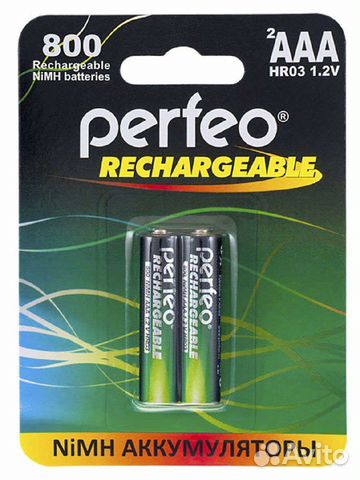 Аккумуляторная заряжаемая батарейка ааа 800 mAh