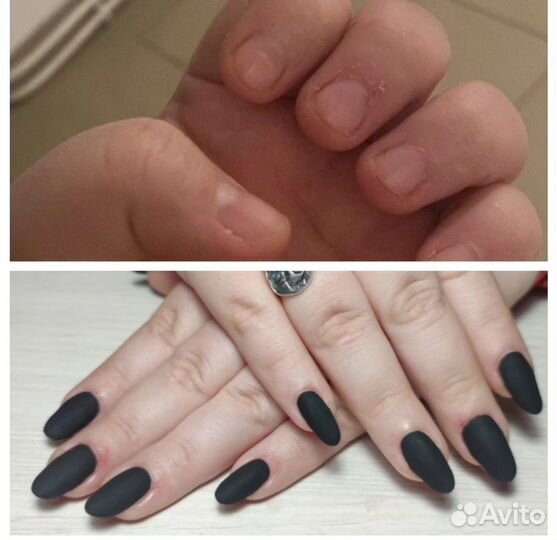 Ламинирование ногтей/наращивание на гелевые типсы