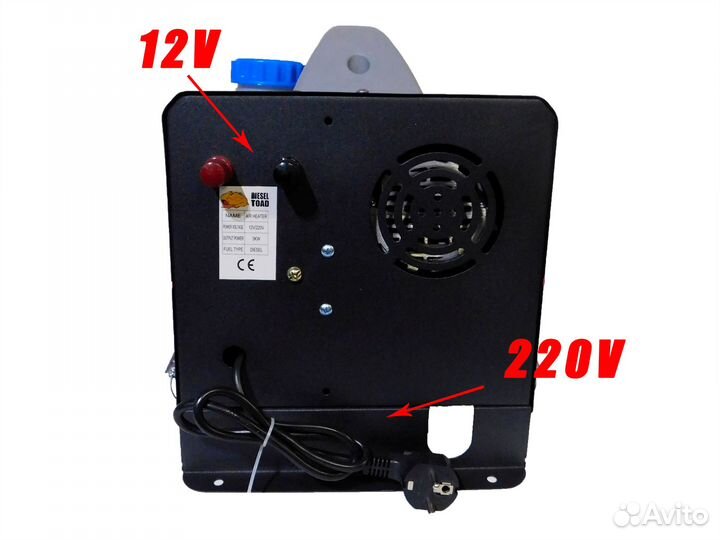 Автономный переносной дизельный отопитель (сухой ф