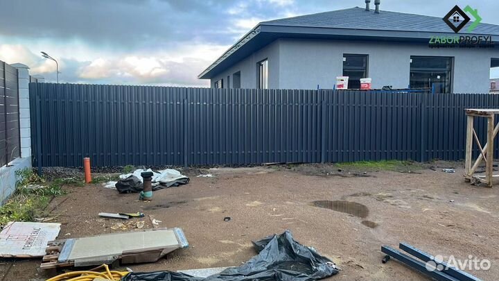 Заборы из профлиста монтаж