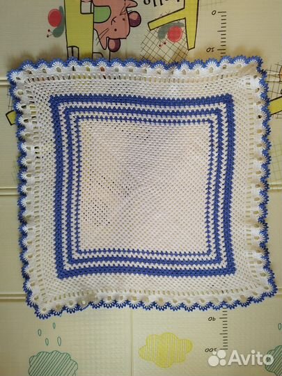 Плед детский вязаный ручная работа