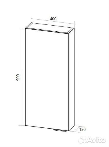 Пенал Gaula 40П 1д.Black