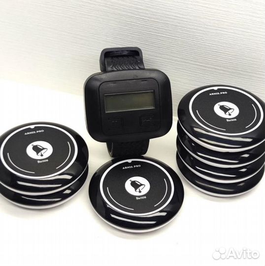 Кнопка вызова персонала, официанта с часами