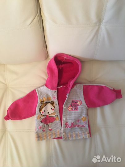 Толстовки на девочку 2-8 мес, 6мес-1 год