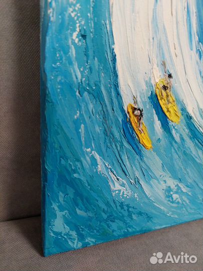 Картина маслом на холсте Волны Свободы