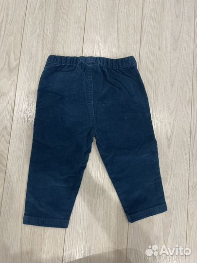 Синие брюки джинсы 86 sinsay из микровельвета