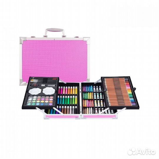 Набор для рисования 145 предметов в металлическом