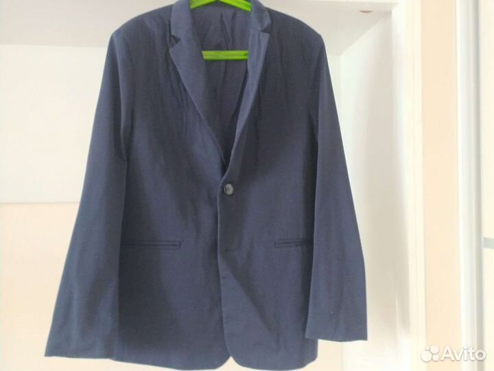 Пиджак школьный тёмно-синий рост 152