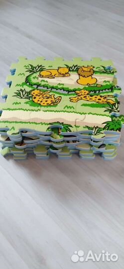 Коврик пазл напольный 