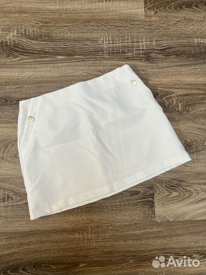 Мини юбка летняя белая