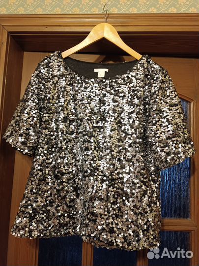 Блуза HM с пайеткаи