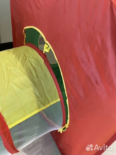 Тоннель и палатки