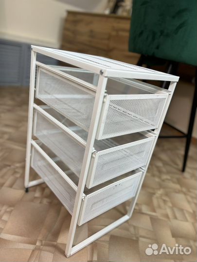 Этажерка на колесиках с ящиками икея