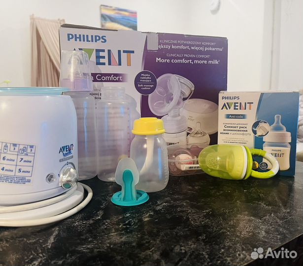 Набор товаров avent для малыша и мамы