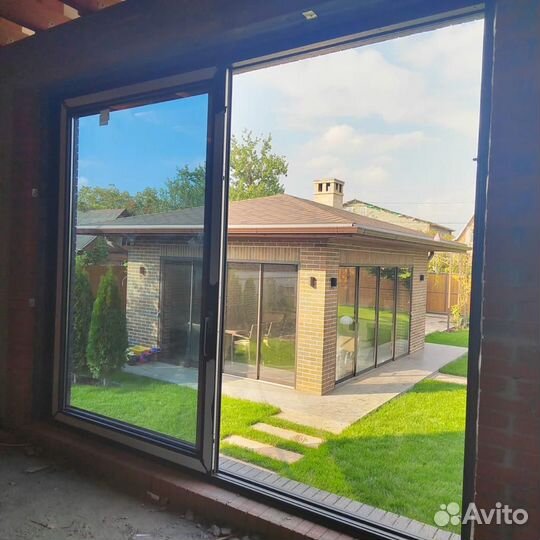 Алюминиевые двери раздвижные и окна