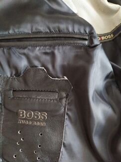 Кожаная куртка мужская Hugo Boss новая
