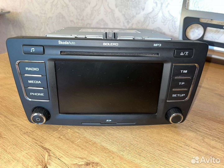 Штатная магнитола (болеро), Шкода Октавия А5
