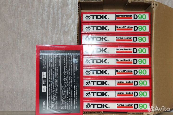 Аудиокассеты TDK D90