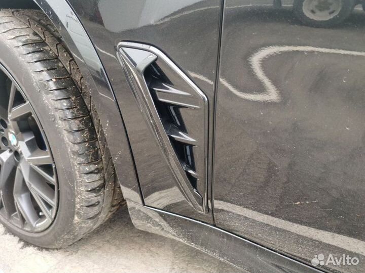 Жабры на крылья G05 в стиле X5 M черные Bmw X5 G05