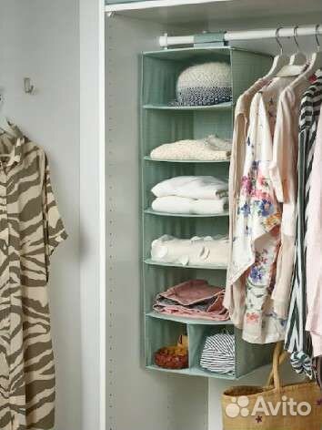 Полка подвесная IKEA светло серо зелёная