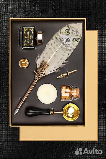 Перо Сова с чернилами и печатью (Гарри Поттер)