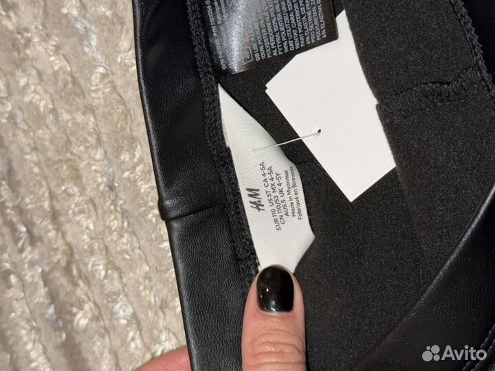 Кожаные лосины H&M для девочки