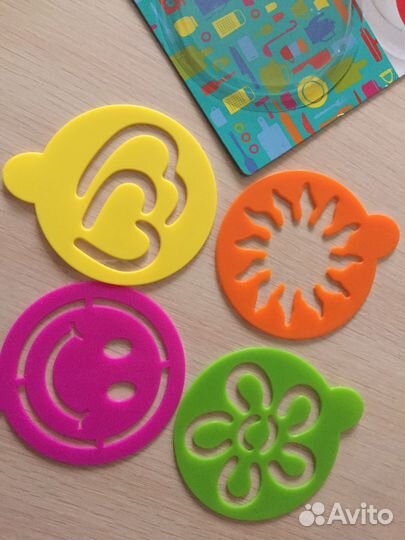 2 набора трафаретов для кофе и десертов