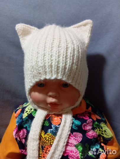 Шапка с ушками