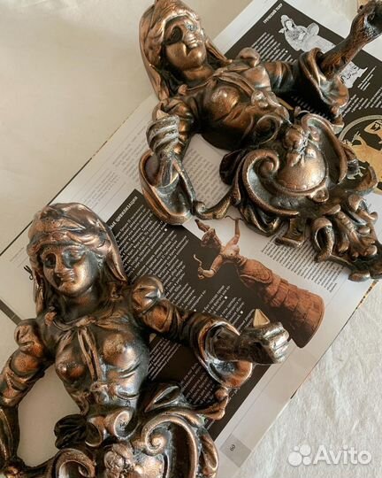 Декор настенный кандилябр винтаж