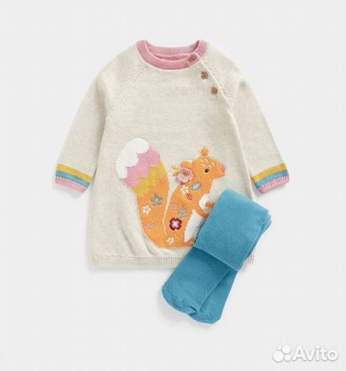 Платье с колготками mothercare