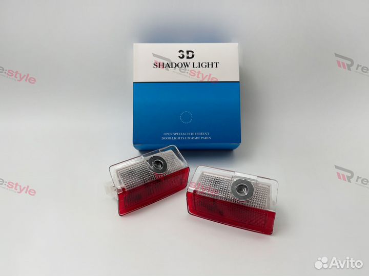 Проекция логотипа Mercedes-Benz AMG