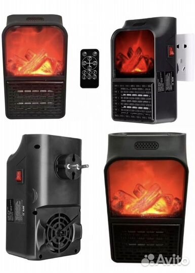 Обогреватель, камин мини, портативный