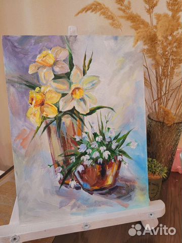 Картина акрилом на холсте