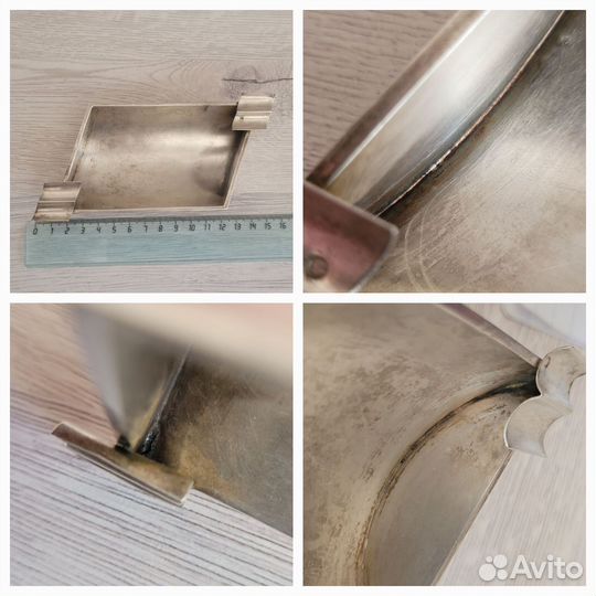 Серебряная пепельница старинная, серебро 875