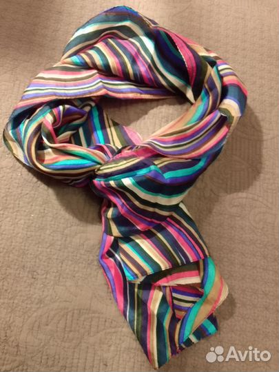 Шарф 25.5 на 157 см шелк Европа