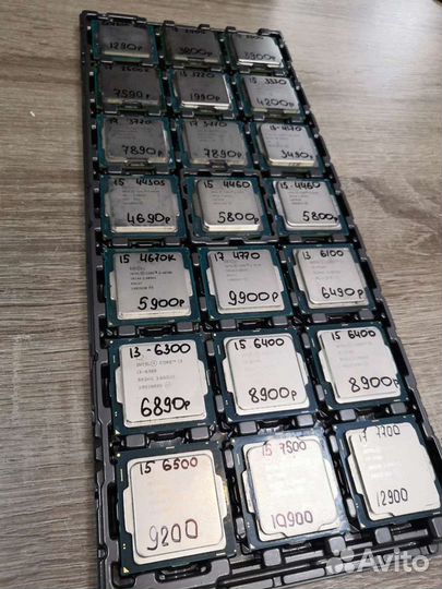 Процессоры Core i3 i5 i7 AMD Ryzen Athlon Phenom