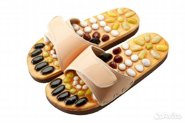 Массажные тапочки с камнями