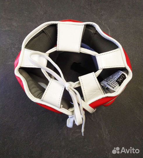 Шлем боксерский leaders LS RD/WH