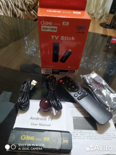 Смарт приставка android TV стик Q96 (8*128G)