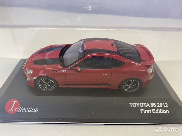 Модель авто toyota gt86 в масштабе 1/43