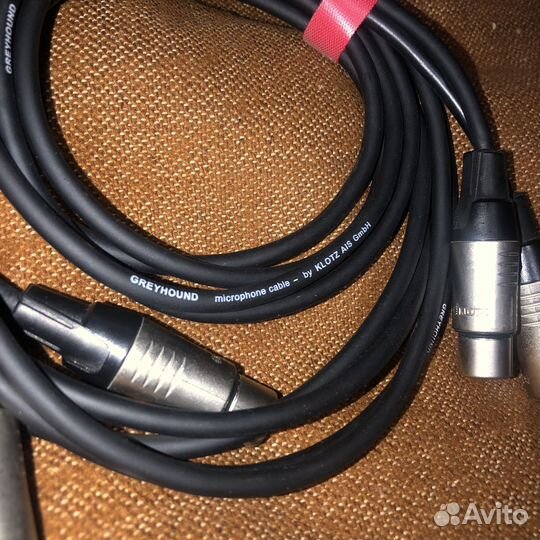 2 xlr провода 2метра