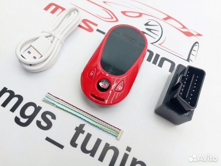 Смарт ключ Бугатти стиль Mercedes new красный