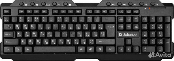 Клавиатура Б/пров. defender element HB-195